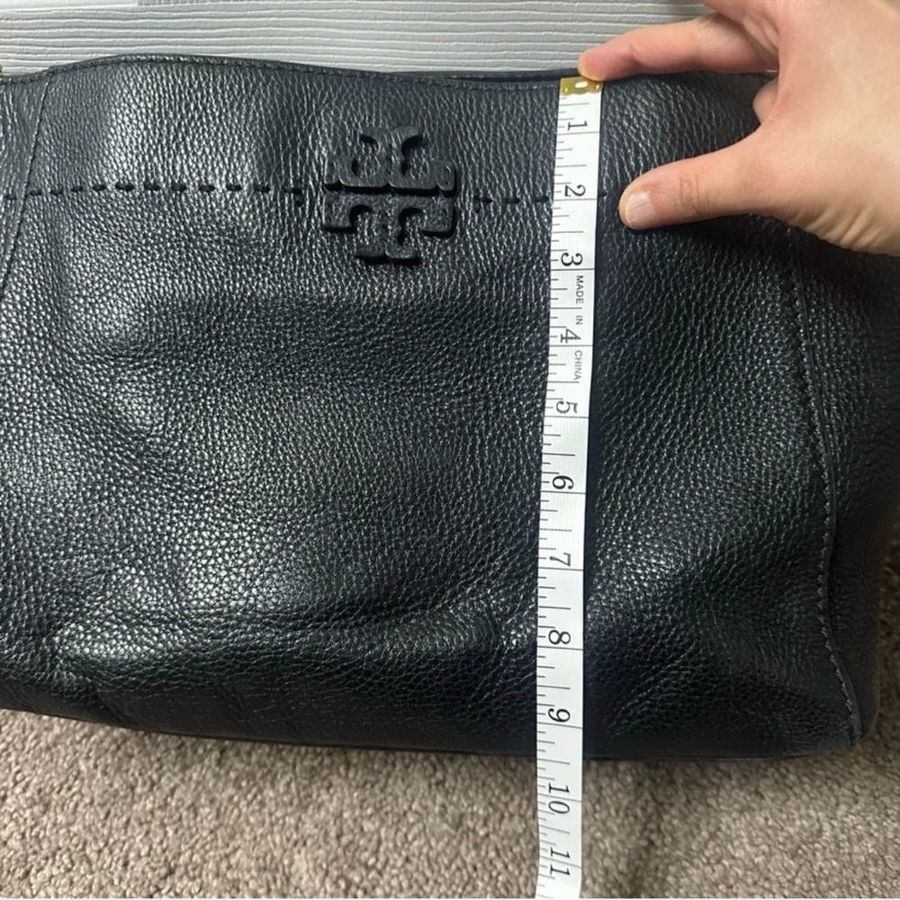 Tory Burch Black Shoulder Bag with Gold Accents